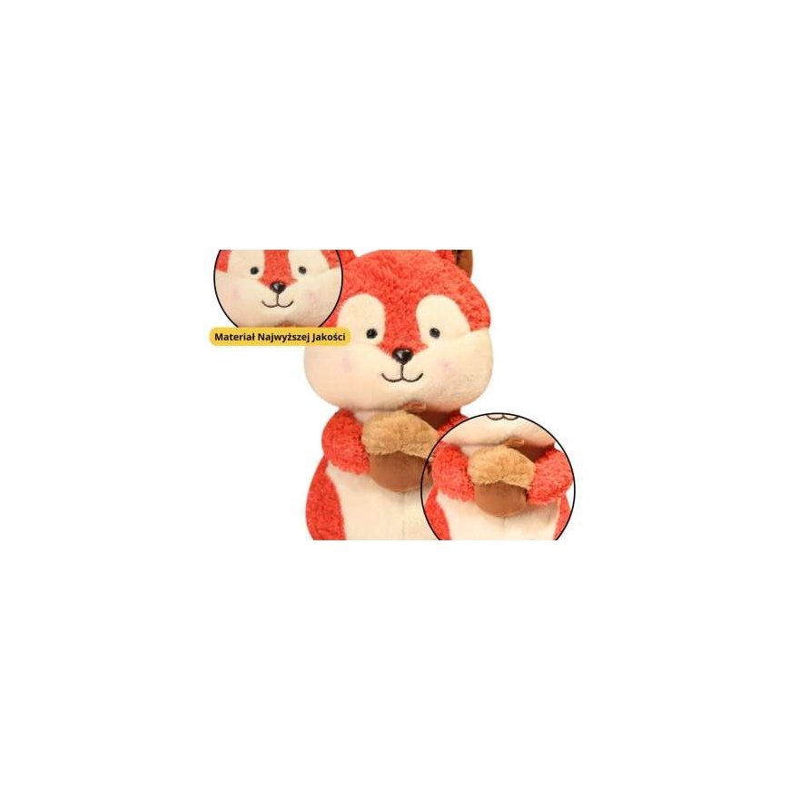 Lean Toys Pehmeä orava pähkinällä 25 cm – 2