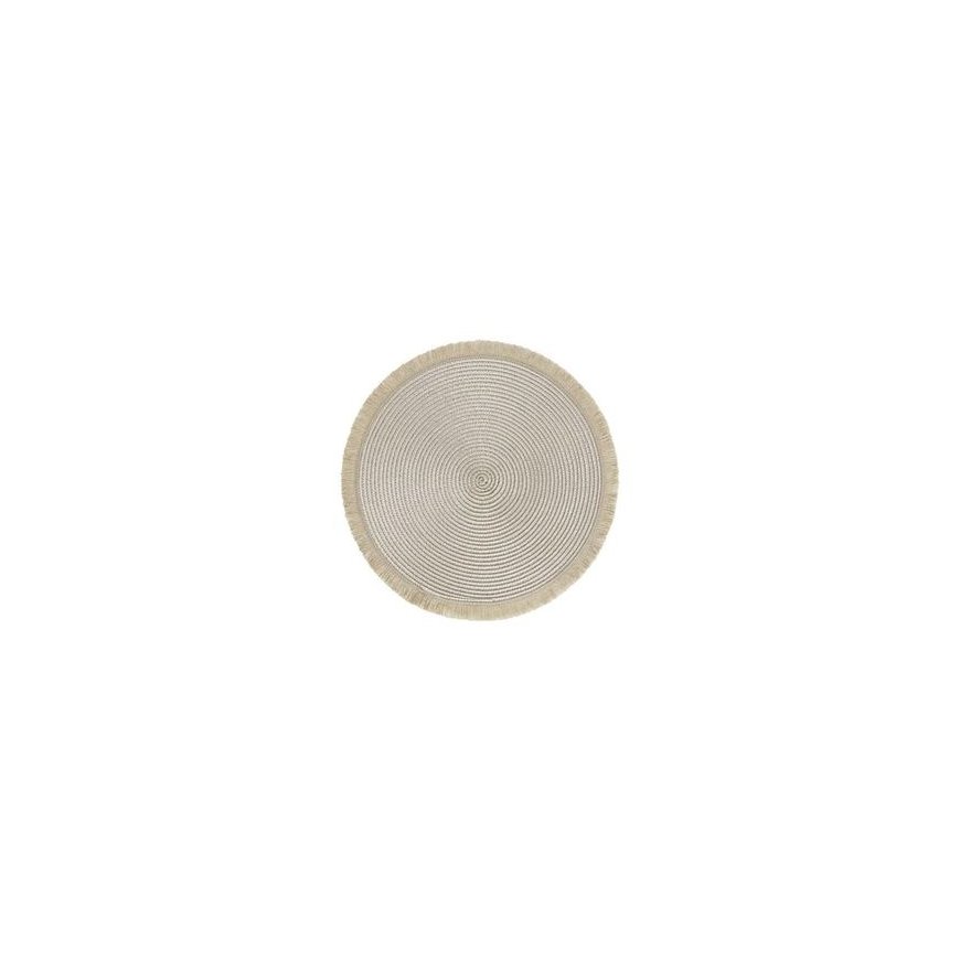 Hawai Round Table Mat 38 cm Cream AMBITION