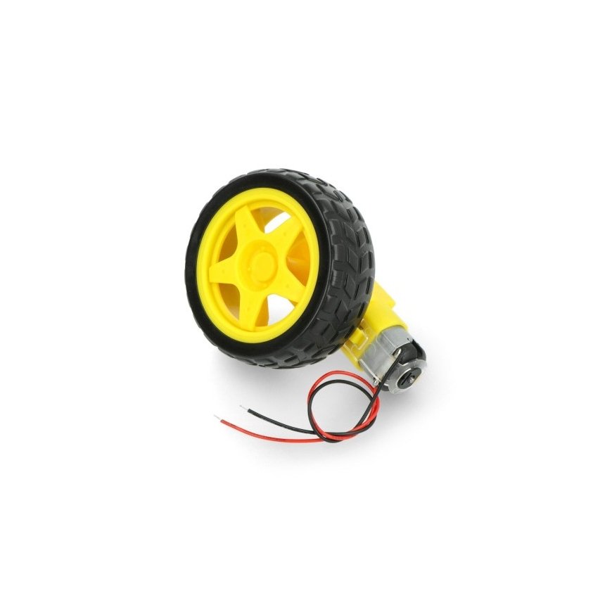 Oem Ratas + DC variklis 65x26mm 5V su 48:1 pavara + laidai