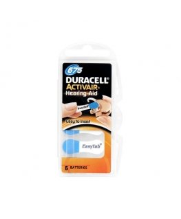 Duracell Hearing Aid Battery ZA675 6pcs