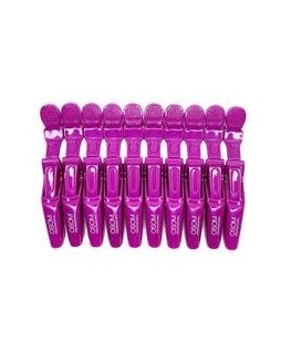 Klipsi plaukām Osom Professional Plaukų sagtukas OSOMPE06PURP, violetā krāsā, 10 gab.
