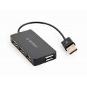 Gembird UHB-U2P4-04 keskitin USB 2.0 480 Mbit/s musta Gembird UHB-U2P4-04 keskitin USB 2.0 480 Mbit/s musta