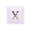THE WHITE PORCELAIN ADORATO Square Plate 10 cm, X pattern THE WHITE PORCELAIN ADORATO Square Plate 10 cm, X pattern