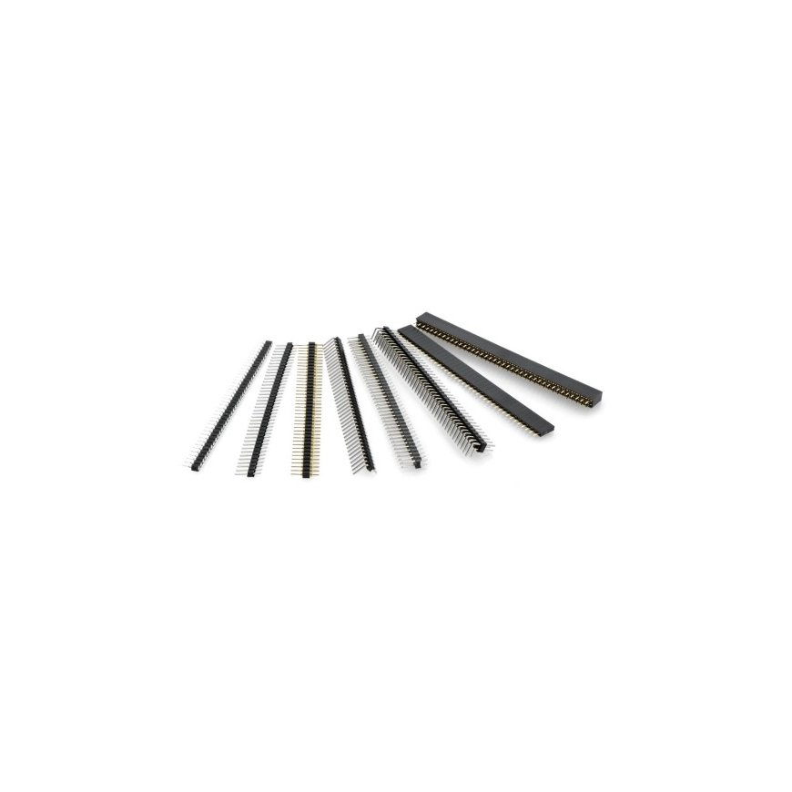 Set of gold pins, 2.54mm pitch justPi - maxi – 2