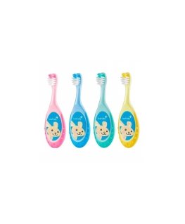 Brushbaby - детская зубная щетка «FlossBrush» для детей от 3 до 6 лет, 2 шт.