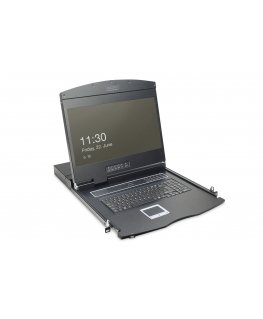 Digitus DS-72211-2US püstikkonsool 48,3 cm (19") 1366 x 768 pikslit Must 1U