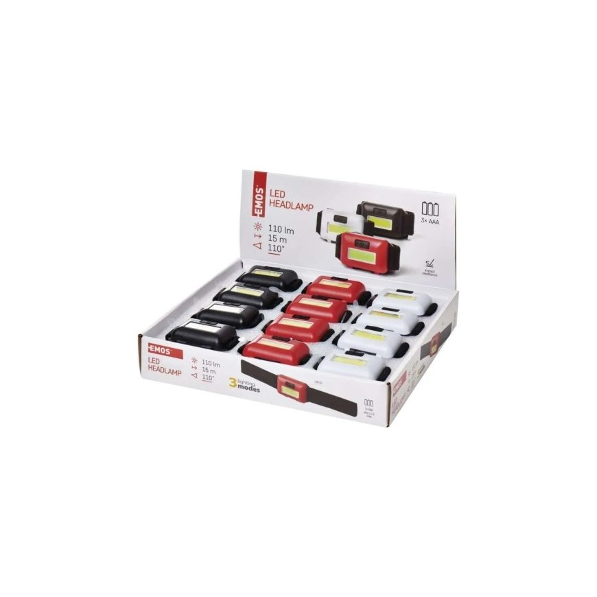 Emos Kannažibint 110lm, 3xAAA, koos patareidega, 1tk, 12tk pakendis