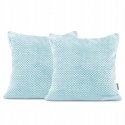 DecoKing Decorative Pillow Cover HENRY, blue color with embossed geometric pattern jacquard, 45x45 cm DecoKing Decorative Pillow Cover HENRY, blue color with embossed geometric pattern jacquard, 45x45 cm