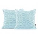 DecoKing Decorative Pillow Cover HENRY, blue color with embossed geometric pattern jacquard, 45x45 cm DecoKing Decorative Pillow Cover HENRY, blue color with embossed geometric pattern jacquard, 45x45 cm