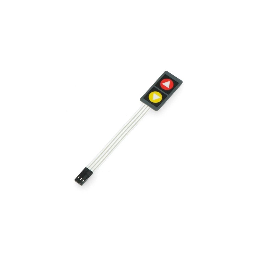 OEM Membrane Keyboard - 2 Color Buttons with Arrows - Sticky