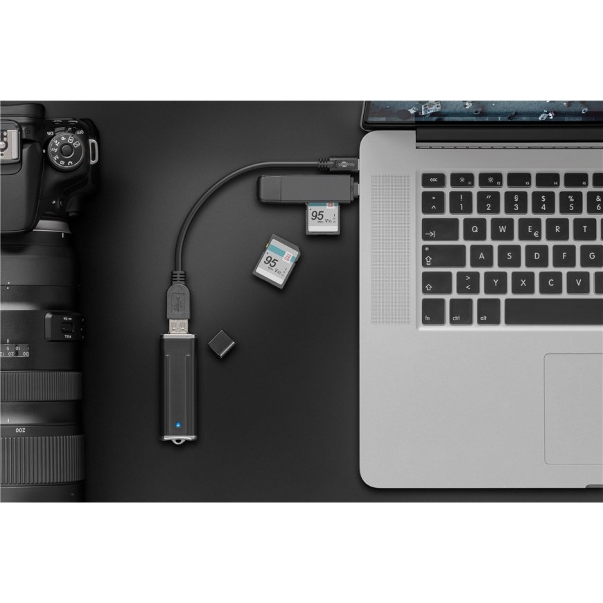 Goobay 67894 USB-kaapeli USB 3.2 Gen 1 (3.1 Gen 1) 0,2 m USB C USB A musta – 3