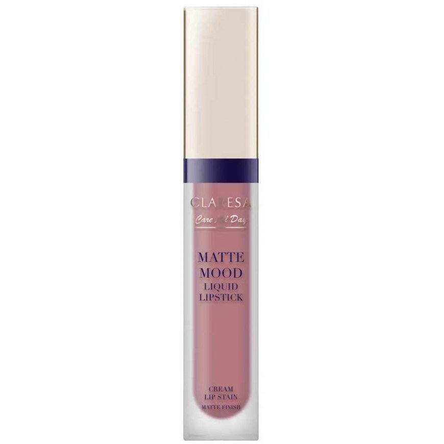 „Claresa Matte Mood“ šķidrie lūpu krāsas „01 Joyful“, 7 ml
