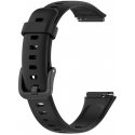 4Wrist silikoniranneke Huawei Watch Band 7:lle - musta 4Wrist silikoniranneke Huawei Watch Band 7:lle - musta