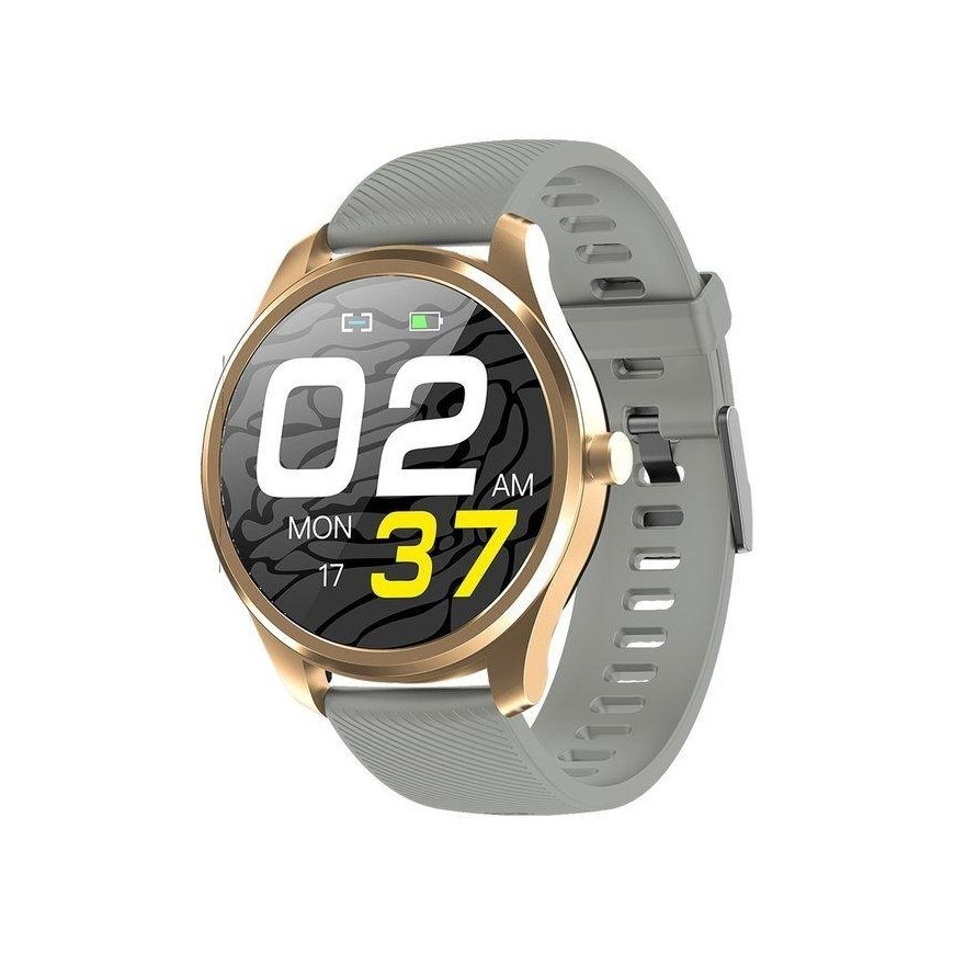 Gino Rossi SW012-5 Smart Watch, Rose Gold Case with Gray Strap