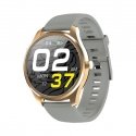 Gino Rossi SW012-5 Smart Watch, Rose Gold Case with Gray Strap Gino Rossi SW012-5 Smart Watch, Rose Gold Case with Gray Strap