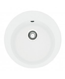 Franke Ronda Granite Sink, ROG 610-41, with a sink stopper, Glacier