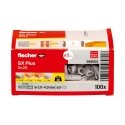 Fischer 568005 enkurs un dībelis 100 pcs Izplešanās enkurs 25 mm