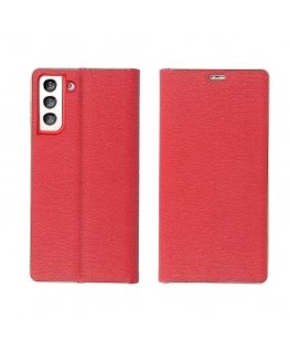 Чехол Oem LUNA Book Gold для Samsung Galaxy A22 5G красный