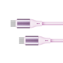 USB-C – C tüüpi USB kaabel 1 m silikoonist roosa Kruger & Matz Basic USB-C – C tüüpi USB kaabel 1 m silikoonist roosa Kruger & Matz Basic