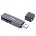 Hoco HB45 2-in-1 USB3.0 Memory Card Reader Gray Hoco HB45 2-in-1 USB3.0 Memory Card Reader Gray