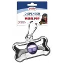 Poop bags (15 pcs) with metal-colored holder Poop bags (15 pcs) with metal-colored holder