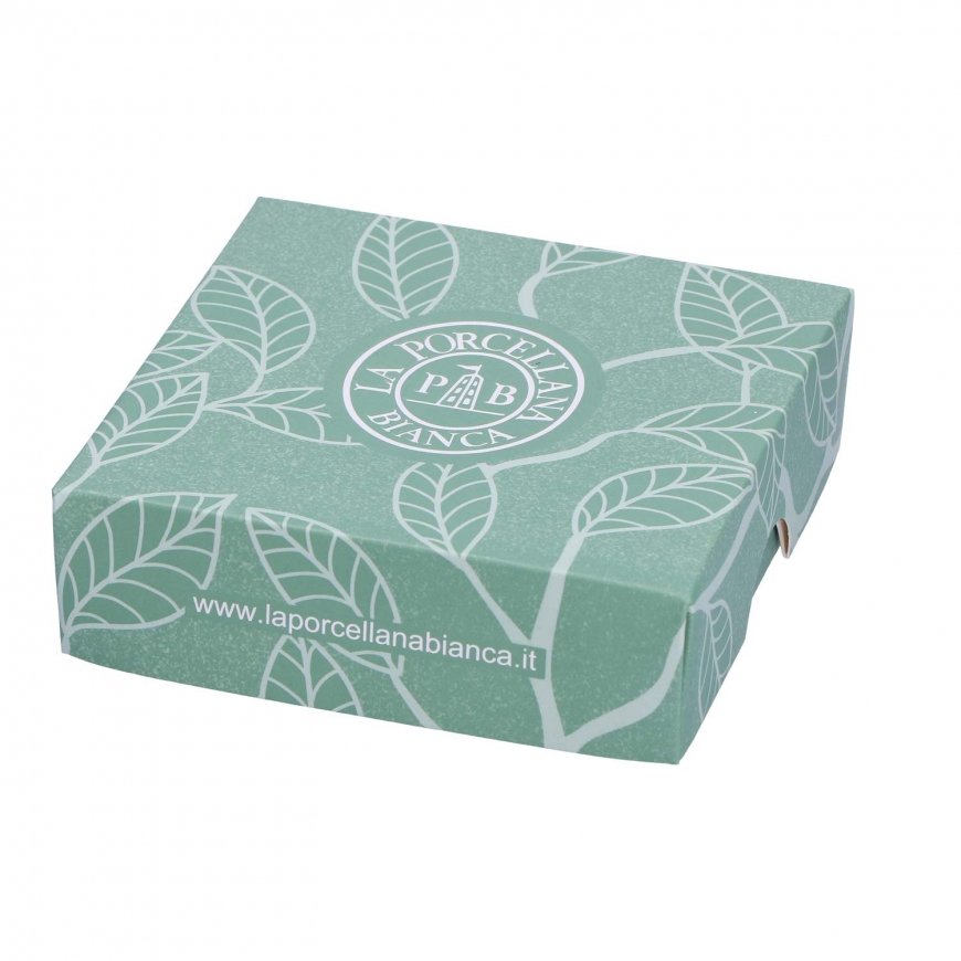 ADORATO White Porcelain Square Plate 10 cm, pattern N