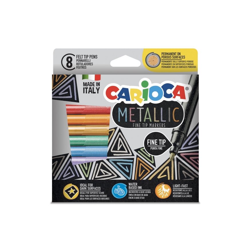 Carioca 43162 flomasteris Multi spalvos 8 vnt