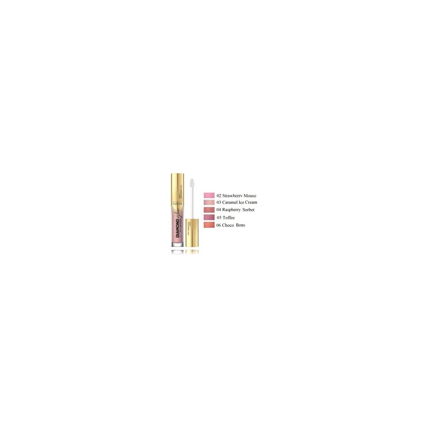 Eveline Cosmetics Diamond Glow huuleluminiseerija 09 Peach Dream, 4,5 ml