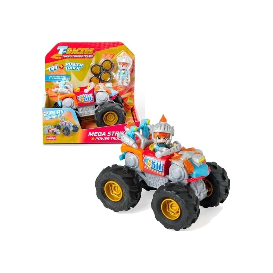 Магический бокc Набор T-Racers Power Trucks Mega Striker Шасси 2в1 – 2