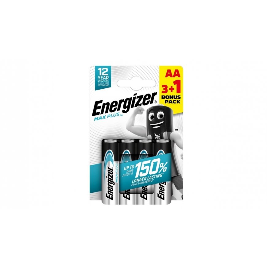 Energizer MAX Plus - AA-paristot/4 kpl - 3 1 ilmainen