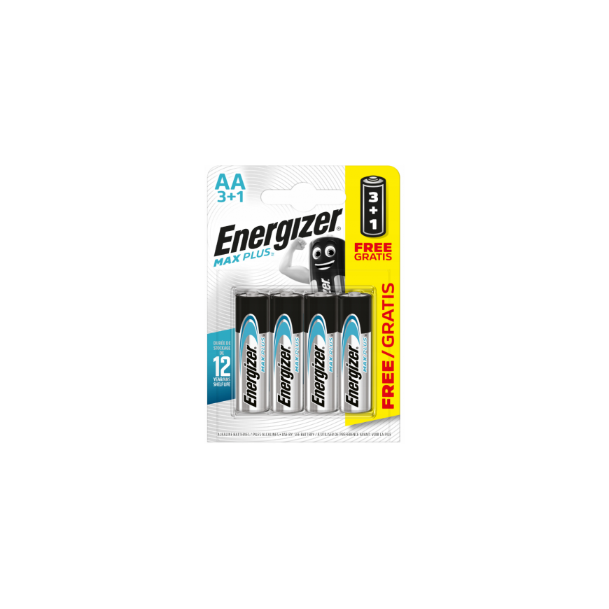 Energizer MAX Plus - AA-paristot/4 kpl - 3 1 ilmainen – 2