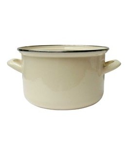 Enamel Pot 16 cm 1.8 l Gray EMALIA OLKUSZ