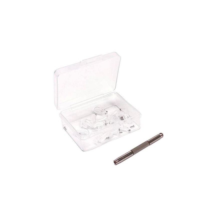 OEM Replaceable Nose Pad Set 6.7x13.1 mm for Glasses - 5 Pairs - Silicone Nose Pads - G14 – 2