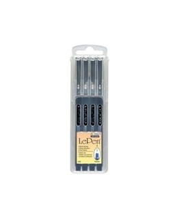 Marvy Uchida fine tip markers 4300-4BX "Le Pen", 4 pcs. | color: black