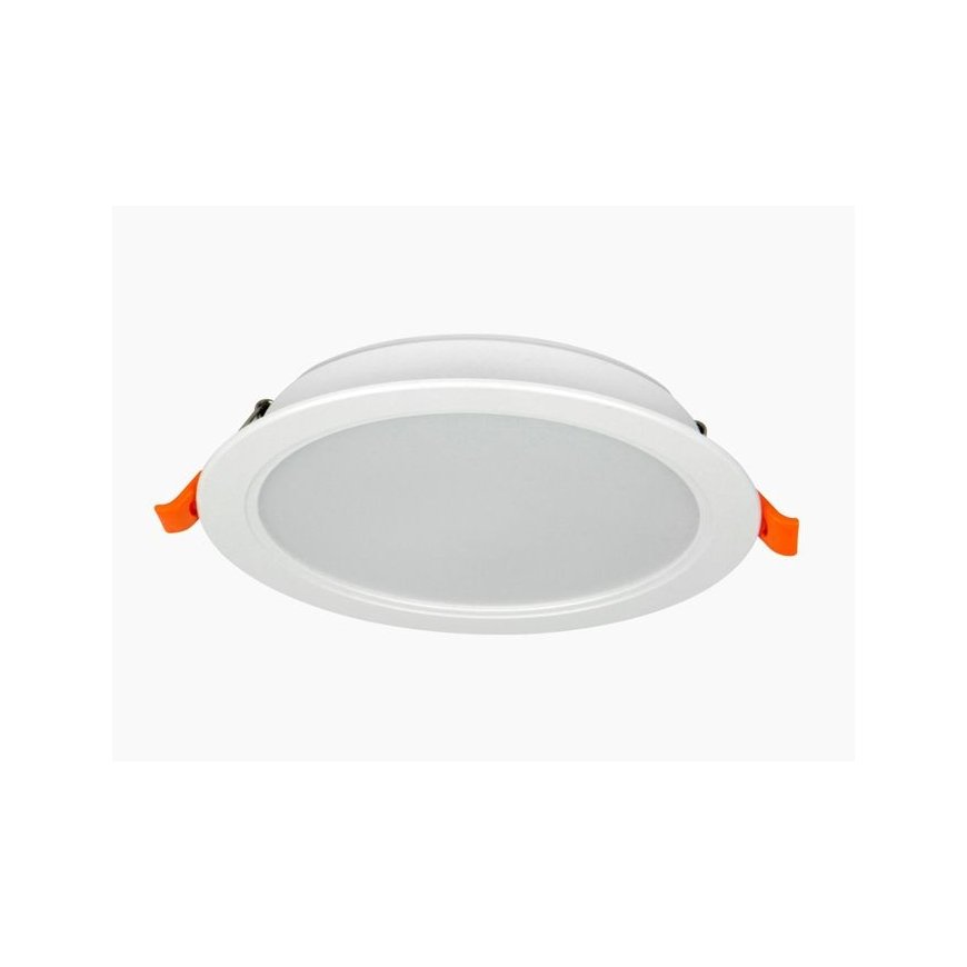 Recessed LED light fixture, 230Vac, 5W, 450lm, warm white 3000K, round, MOLLY, LED line LITE