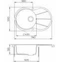 Compotexa akmens masės plautuvė HELIKA Clarus SR101AW, Silicsana spalva: šiltas betonas | Argent 220 Compotexa akmens masės plautuvė HELIKA Clarus SR101AW, Silicsana spalva: šiltas betonas | Argent 220