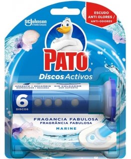 Устройство Pato DUCK WC ACTIVE DISCS + 6 сменных блоков морской freshness 7 шт.