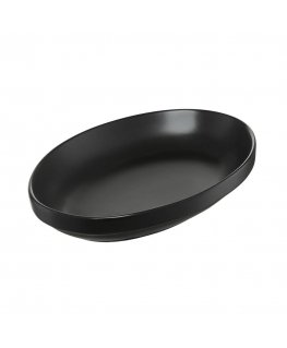 Salsa Plate Oval 20 x 14 cm Black AMBITION