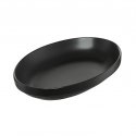 Salsas plāksne Ovala 20 x 14 cm melna AMBITION Salsas plāksne Ovala 20 x 14 cm melna AMBITION