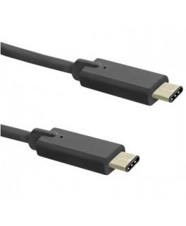 Qoltec 1m USB3.1 C USB кабель USB 3.2 Gen 2 (3.1 Gen 2) USB C Черный