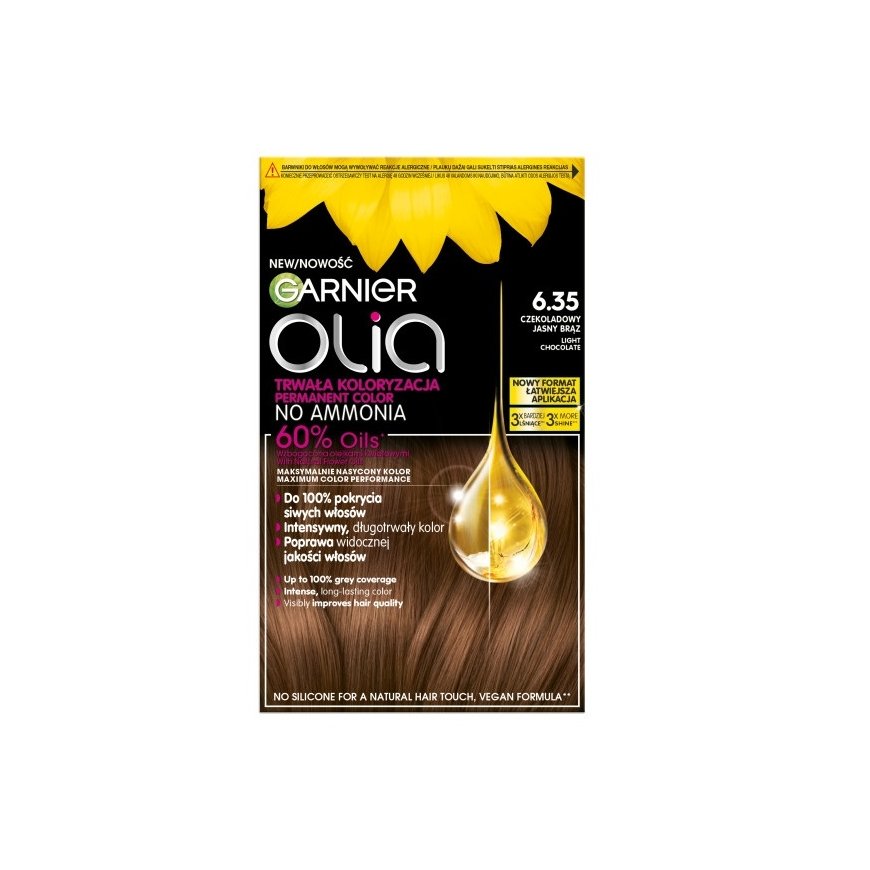 Garnier Olia Pysyvä väri 6.35 Suklaansävyinen vaalea ruskea – 2