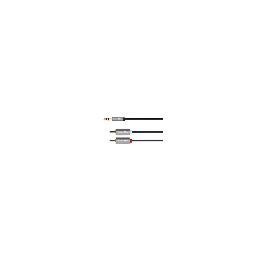 Kruger & Matz Basic 2RCA - AUX 3.5mm cable 5m – 2