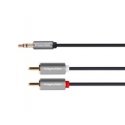 Kruger & Matz Basic 2RCA - AUX 3.5mm cable 5m Kruger & Matz Basic 2RCA - AUX 3.5mm cable 5m