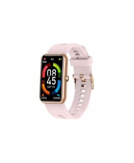 Smart Watch Rubicon RNCF17, Aukso spalvos korpusas su juodos spalvos dirželiu