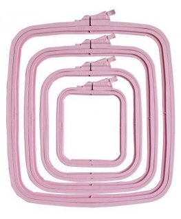 Nurge Marketing Nurge square (rectangular) plastic hoops 19.5*22 cm (pink) 170-13PI