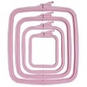 Nurge Marketing Nurge square (rectangular) plastic hoops 19.5*22 cm (pink) 170-13PI Nurge Marketing Nurge square (rectangular) plastic hoops 19.5*22 cm (pink) 170-13PI