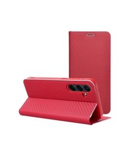 Oem LUNA Book Carbon vāciņš, paredzēts SAMSUNG S25 FE, sarkans