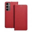 Oem LUNA Book Carbon vāciņš, paredzēts SAMSUNG S25 FE, sarkans Oem LUNA Book Carbon vāciņš, paredzēts SAMSUNG S25 FE, sarkans