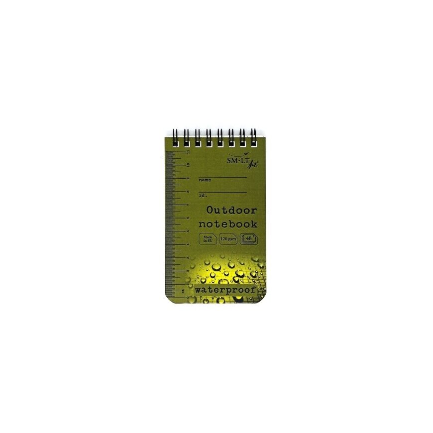 SMLT Notepad, 125x75mm, 120gsm, 48 sheets, grid, waterproof paper