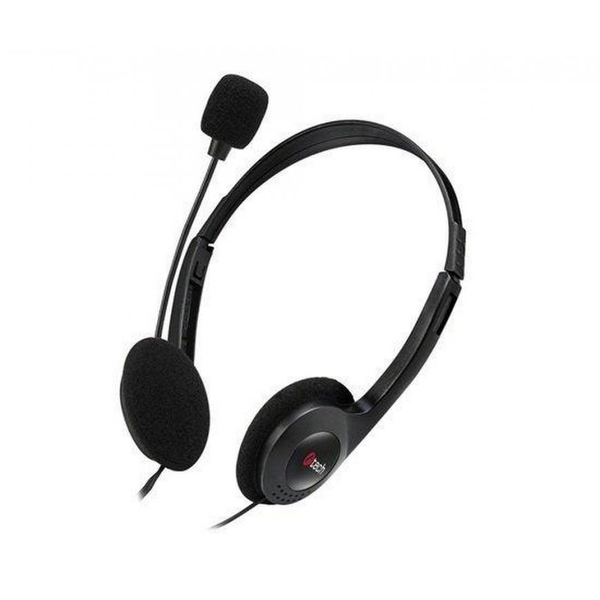 C-TECH Наушники с микрофоном MHS-03E, черные – 2